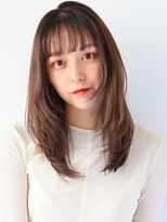 ガリカ 大名(Gallica)&nbsp;【森千晶】ぱっつん前髪小顔レイヤー/透け感ベージュ