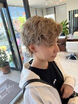 ヘアーアンドエステ ハラダ 滝ノ水店(Hair&Esthe Harada) メンズパーマ/ミルクティーベージュ
