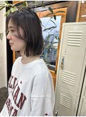 夏ショート×ラベージュ
