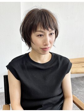 ムニ(MUNI) ＊ニュアンスショート×ベージュブラウン＊