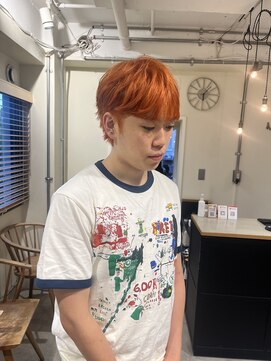 カンナ オーガニック ヘアデザイン(CANNA ORGANIC & HAIR DESIGN) メンズオレンジカラー