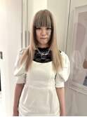【表参道sheta小林】ハイトーンカラーぱっつん前髪前髪カット