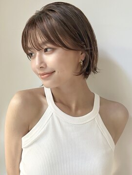 コクーン(Cocoon) ハンパショート#黒髪#ボブルフ#小顔#ネビージュ#ワンレン