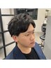 男性限定/骨格/顔型診断無料＊スタイリングを楽に!カット+メンズパーマ 