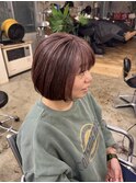 白髪ぼかしブリーチ無しダブルカラーカットトリートメント15400