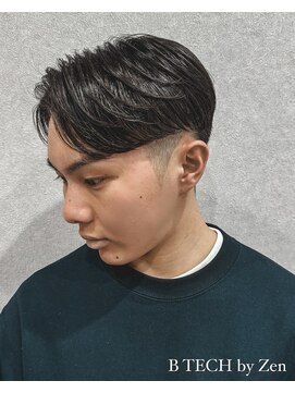 ビーテックバイゼン 山科店(B-TECH by Zen) モテるツーブロックセンターパートフェザーショートパーマ
