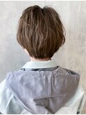 美髪ショートボブおくれ毛_ba320163