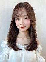 アフロート エル 大阪(AFLOAT L) 【20代30代】顔周りレイヤー/ココアベージュ/ショコラブラウン