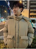 モテる黒髪マッシュスーツ短髪ツーブロック束感ツイストスパラル