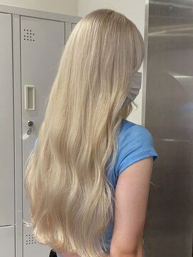 ベレーザ 渋谷(BELEZA) 15621ホワイトブロンド髪質改善ストレートミルクティーベージュ