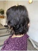 レイヤーボブ　　パーマ