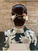 成人式/卒業式セット☆編み込みアレンジ/シニヨン/和装/袴/上品