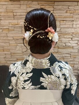 成人式/卒業式セット☆編み込みアレンジ/シニヨン/和装/袴/上品