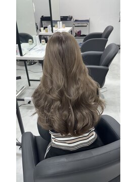 アクション 心斎橋店(ACTION) 極細ハイライト　オリーブグレージュ　レイヤーカット