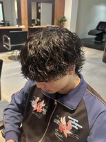 アトラクト バイ ラック 津田沼(Attract by LUCK)&nbsp;波巻きウルフ70%/メンズパーマ/波巻きパーマ/シャドウパーマ