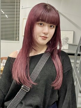 ヘアー アイス 御器所本店(HAIR ICI) 春カラー♪髪質改善トリートメント♪ピンク・パープルカラー暖色