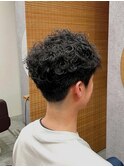 バーバー風メンズパーマ