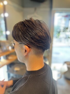 ロゴヘアー(LOGO) メンズツーブロック