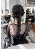 【お呼ばれヘア編みおろし】