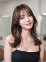 ラファンジュ ヘアー(Rohange hair)&nbsp;ダークアッシュ/韓国ヘア/透明感/無造作/アンニュイ