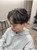 フェザーパーマ/メッシュハイライト/毛流れパーマ