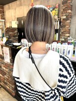 ルーナヘアー(LUNA hair)&nbsp;タッセルボブ　コントラストハイライト