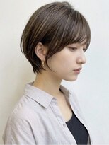 リタ 枚方(Rita)&nbsp;夏カラーナチュラルショート暗め/大人似合わせカット垢抜け