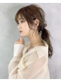 小顔に結んでも可愛いおくれ毛カット　担当大山