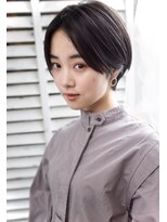 アール 北千住店(ar) 大人可愛い前髪なしショート/グレ-ベ-ジュ/ステップボーンカット