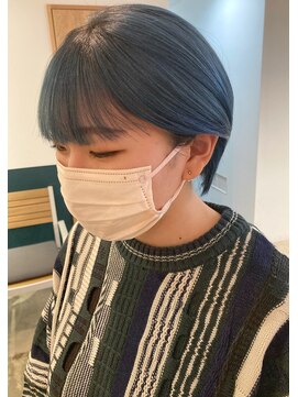 ヘアーブレイス(hair brace) ブルー×シルバー【菅野竜矢】