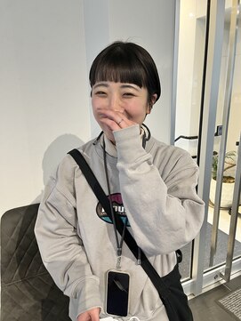 カフ(CAF) CAF FUKO/黒髪/おん眉ショート/耳かけショート/大阪/心斎橋