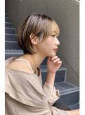 マッシュ 耳かけショート 丸み 可愛い フェイスフレーミング