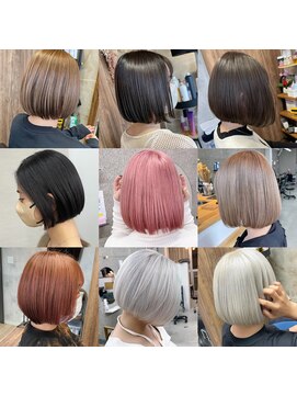 ラル(Lull) 【ボブ特集】ハイトーン/ケアブリーチ/ダブルカラー/髪質改善