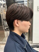 エルマーク 梅田(L-MARK) センターパートニュアンスパーマ韓国カルマパーマコンマヘア