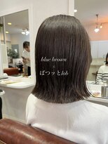 ヘアーリビングリコ 新潟笹口店(hair living Liko) blue brown×ぱつッとlob