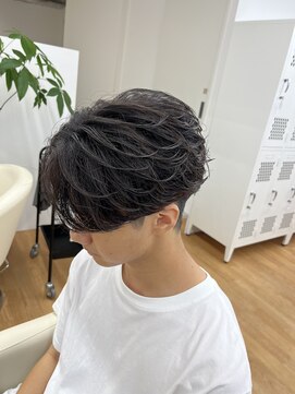 ビカム 名駅(become) フェザーパーマメンズマッシュ