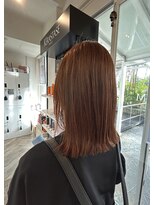 パルファン ヘアアンドスパ(PARFUM HAIR&SPA)&nbsp;切りっぱなし×オレンジピンク