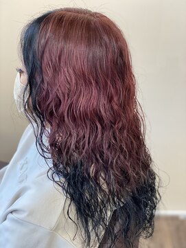 ヘア ナヴォーナ 大浦店(hair NAVONA) ピンク×ブラック