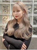 ブリーチ2回でできるミルクティーベージュ