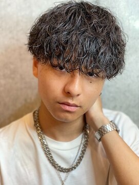 エルマーク 神戸三宮(L-MARK) マッシュスパイラルパーマツイストスパイラル波巻きメンズ