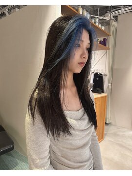 エルム 原宿 表参道(yelm) フェイスフレーミング/ブルーカラー/レイヤーカット