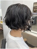 【中目黒】ブリーチなしハイライト＋ショートボブパーマ☆