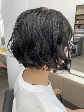 ユノ(juno) 【中目黒】ブリーチなしハイライト＋ショートボブパーマ☆