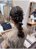 【編みおろしヘア】ヘアセット/結婚式セット/ヘアアレンジ