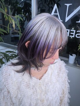 イエナ 渋谷(IENA) デザインカラーケアブリーチダブルカラーパープルラベンダー