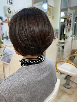 ヘアメイクルーボ(HAIR MAKE Lu bo)の写真/【早稲田駅徒歩1分】気になる白髪もダメージレスに染まる♪艶感×透明感で、大人の上品カラーを実現。