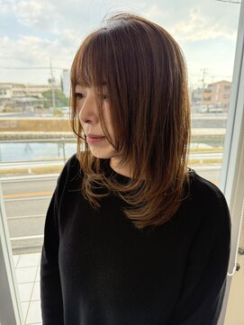 ラーム 宇部高校前店(rame) 髪質改善、レイヤースタイル