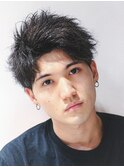 フリックパーマ/ツーブロックショート/韓国風マッシュ
