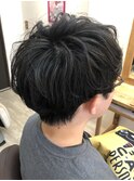 束感マッシュ×ゆるパーマ