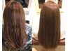 縮毛矯正＋カット＋グローバルミルボントリートメント　１４３００円